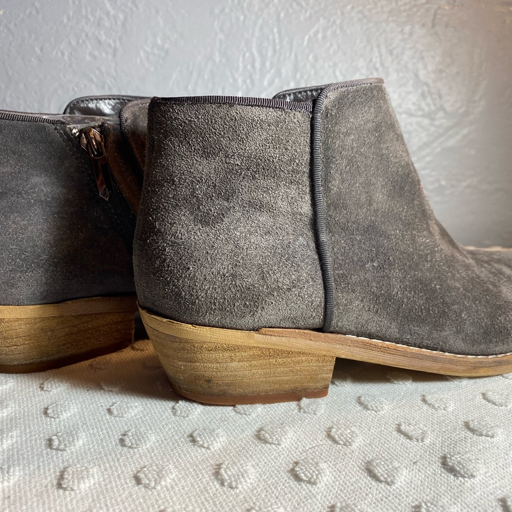 Sam Edelman Grey Mercer Suede Booties - Picture 14 of 16